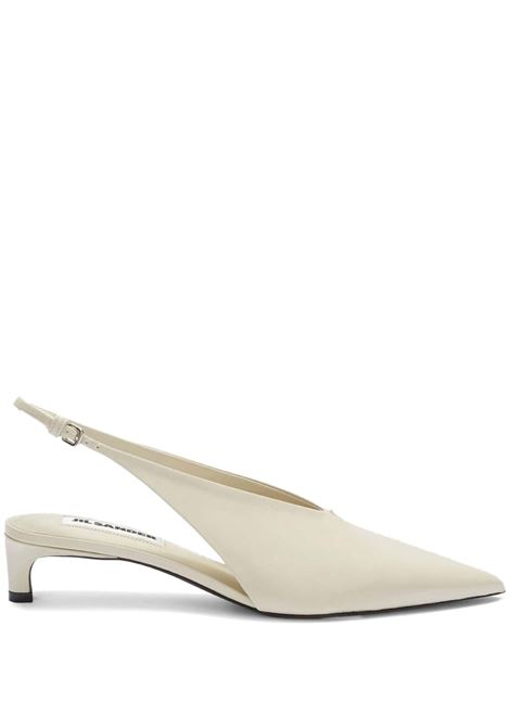 Pumps a punta con cinturino in avorio Jil Sander - donna JIL SANDER | Decollete | J15WP0128P6521277