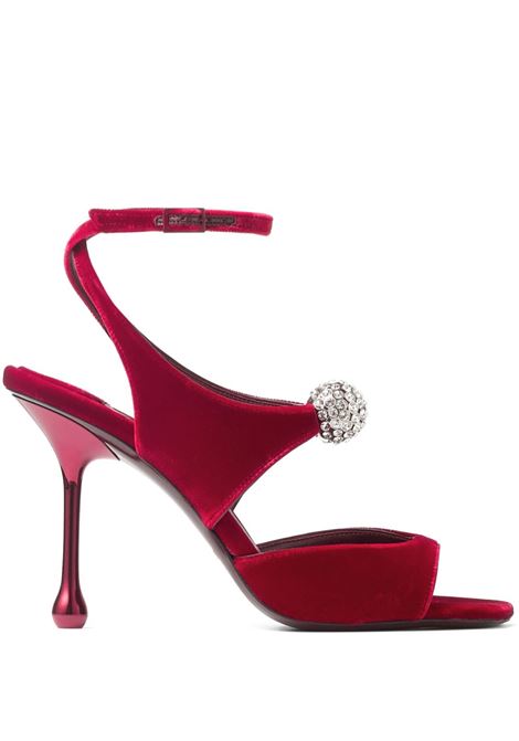 Sandali orb 95 in bordeaux Jimmy choo - donna JIMMY CHOO | Sandali | ORB95IQBRDCRYSTL