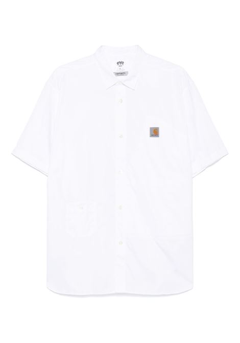 Camicia con logo in bianco Junya Watanabe MAN x Carhartt - uomo JUNYA WATANABE | Camicie | WOB9041