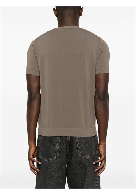 Brown cotton T-shirt Kangra - men KANGRA | 10142100089