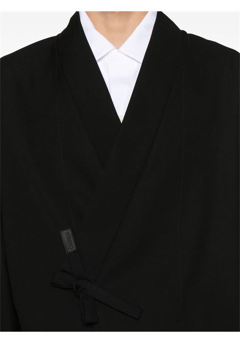 Black wraparound style jacket Kenzo - men KENZO | FE65VE1409RE99
