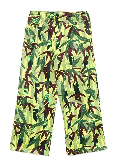 Green Chiku-Rin Camo-print trousers Kenzo - men