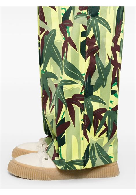 Green Chiku-Rin Camo-print trousers Kenzo - men KENZO | FF55PA3809F238