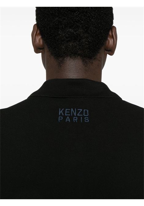 Black Happy Tiger polo shirt Kenzo - men KENZO | FF55PO5434PU99J