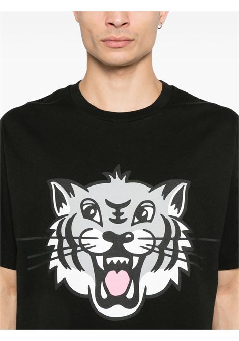 Black Happy Tiger T-shirt Kenzo - men KENZO | FF55TS5334SG99J