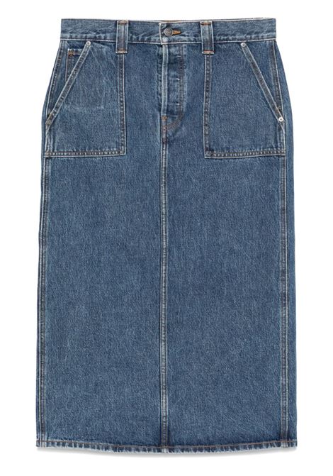 Blue denim genevieve skirt Khaite - women KHAITE | 1159908009