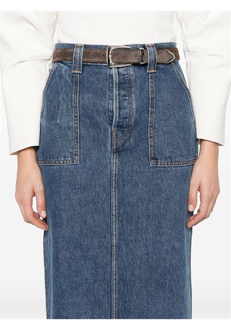 Blue denim genevieve skirt Khaite - women KHAITE | 1159908009