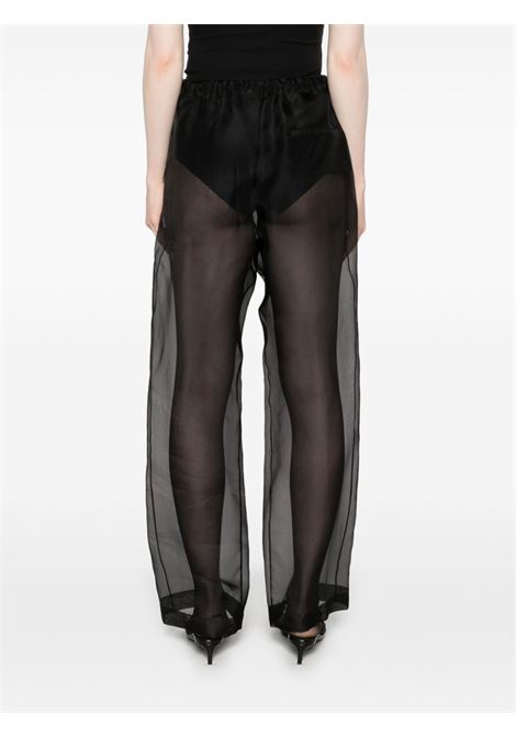 Black silk sheer trousers Khaite - women KHAITE | 3160343200
