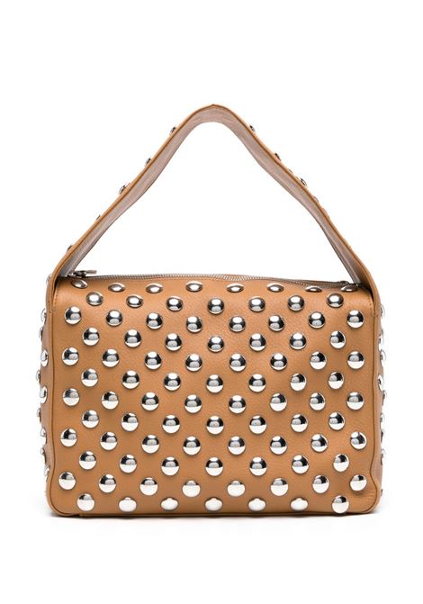 Brown Elena studded shoulder bag Khaite - women KHAITE | H2025895897