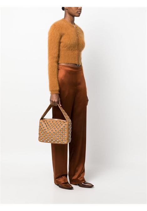 Brown Elena studded shoulder bag Khaite - women KHAITE | H2025895897