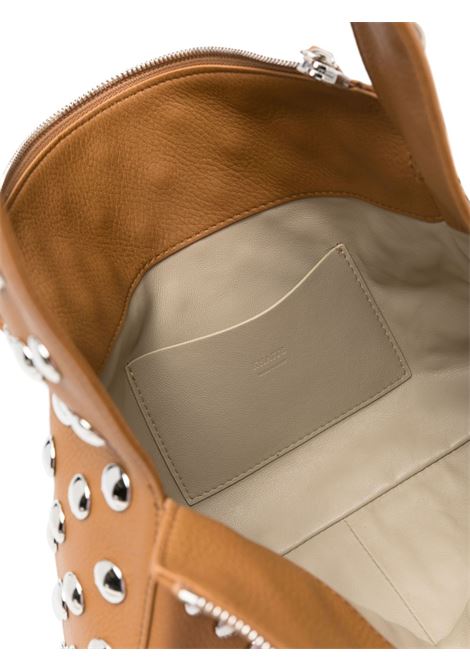 Brown Elena studded shoulder bag Khaite - women KHAITE | H2025895897