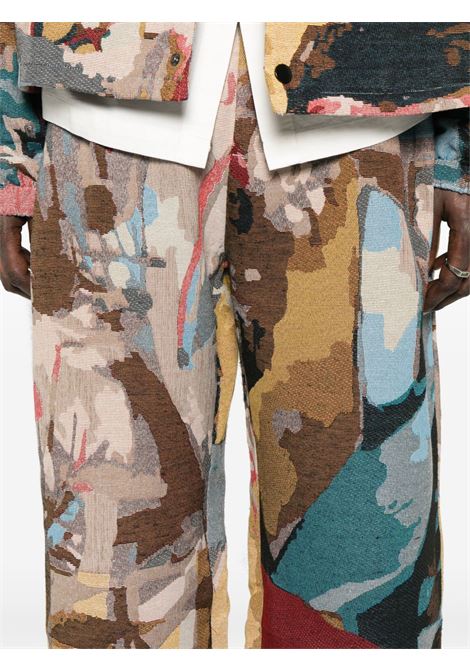 Pantaloni con effetto jacquard multicolore Kidsuper - uomo KIDSUPER | PT06MLT