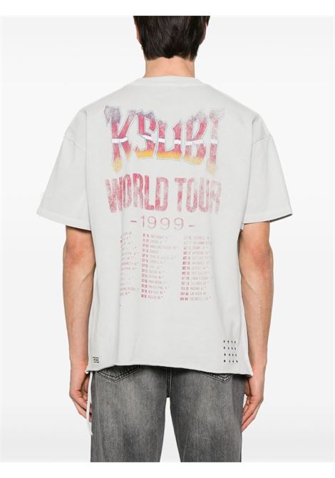 White printed global ekcess t-shirt ksubi - men KSUBI | MPS25TE017WHT