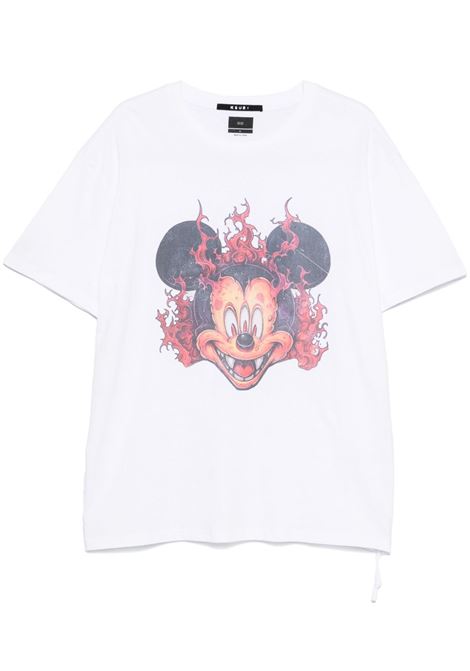 White printed fuego biggie t-shirt ksubi - men KSUBI | MPS25TE044WHT