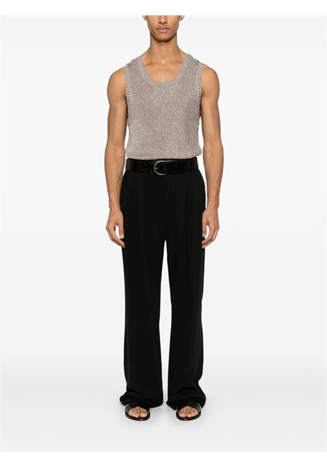Canotta lamé in beige Laneus - uomo LANEUS | S5LAMAVE083014