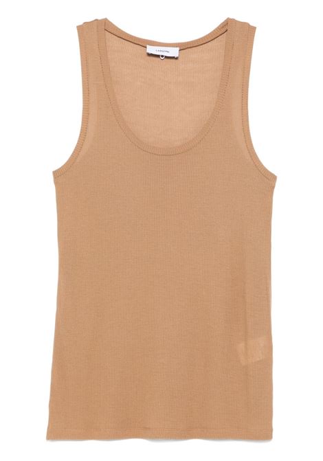Canotta a coste in beige Lardini - uomo LARDINI | T-shirt | ESLCSM06ES64056400