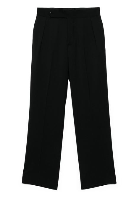 Black straight-leg trousers Lardini - men