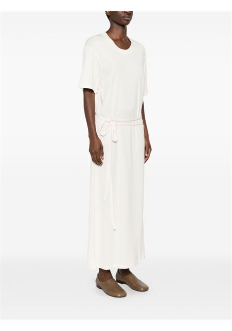 Abito lungo con cintura in avorio Lemaire - donna LEMAIRE | DR1045LJ1016WH048
