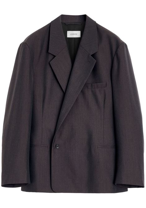Black wool double-breasted blazer Lemaire - men LEMAIRE | JA1063LF414BR599