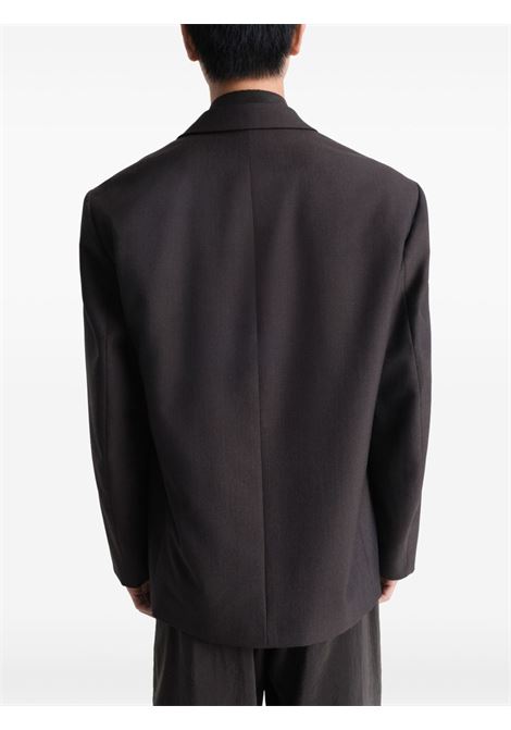 Black wool double-breasted blazer Lemaire - men LEMAIRE | JA1063LF414BR599