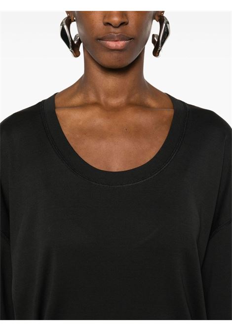 T-shirt scollo ampio in nero Lemaire - donna LEMAIRE | TO1146LJ1016BK998