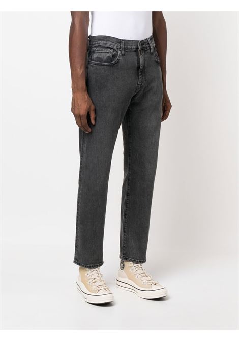 Black logo-patch straight-leg jeans Levi's - men LEVI'S | 295071292