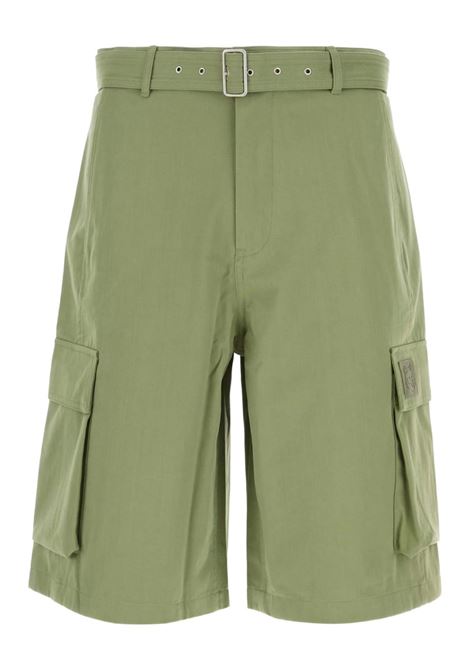 Green cotton shorts Maison kitsuné - men MAISON KITSUNÉ | Shorts | OM01405WW90260077