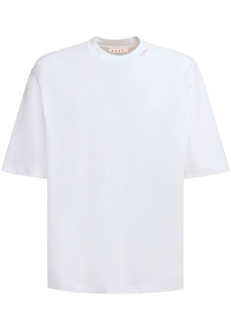 White short-sleeved T-shirt Marni - men
