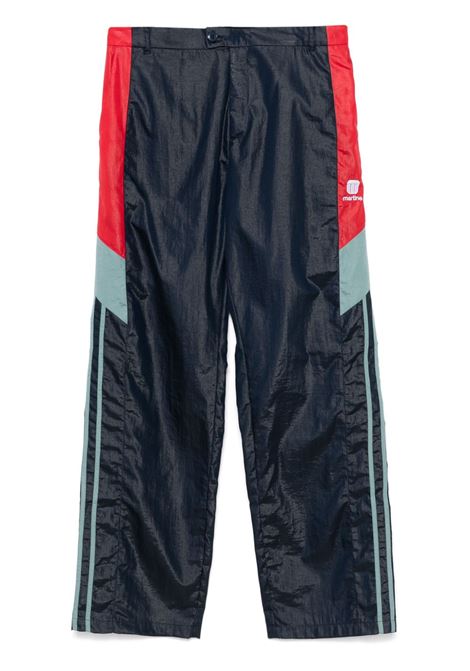 Blue  logo-embroidered track pants Martine rose - men MARTINE ROSE | Trousers | 174WP10504BL