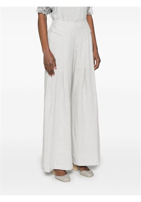 Pantaloni lamé in grigio chiaro Maurizio Mykonos - donna MAURIZIO | W01130179GRY