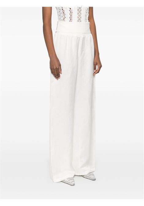 Pantaloni a gamba ampia in bianco Maurizio Mykonos - donna MAURIZIO | W01181779LONGOFFWHT