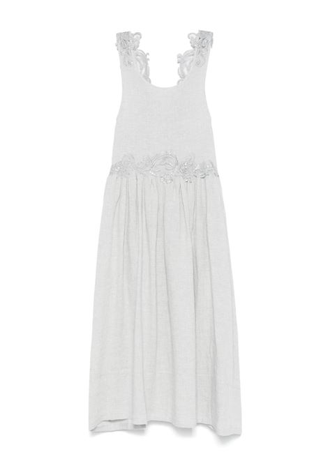 Cool grey lace-embellished midi dress Maurizio - women MAURIZIO | W06281079GRY