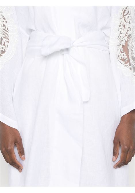 Giacca con dettagli in pizzo bianco Maurizio Mykonos - donna MAURIZIO | W07010679WHT
