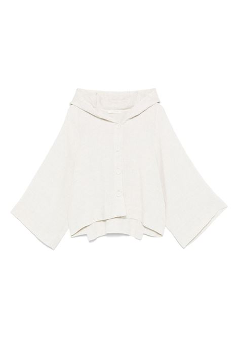 Off white hooded embroidered jacket Maurizio - women