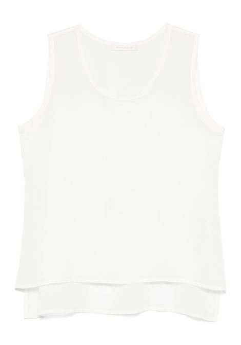 White sleveeless silk top Maurizio - women