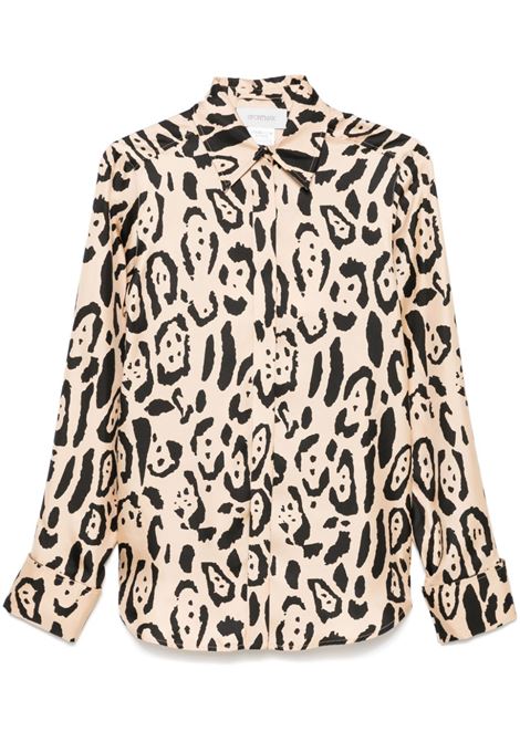 Beige and black armony animal-print shirt Maxmara sportmax - women MAXMARA SPORTMAX | Shirts | 2512111031600002