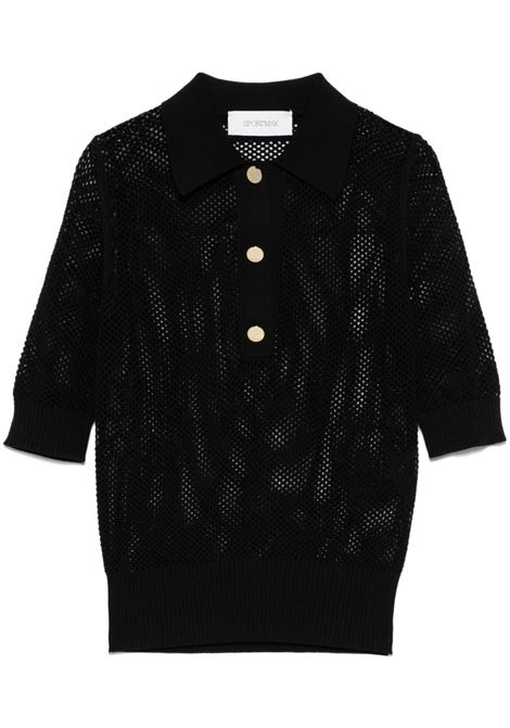 Black Casta polo shirt MaxMara Sportmax - women MAXMARA SPORTMAX | Polo | 2512361012600003