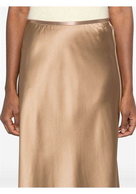 Gonna midi Carnet in raso di seta in blu Maxmara - donna MAXMARA | 2511101018600032