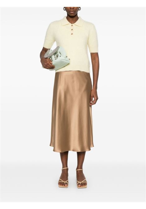 Gonna midi Carnet in raso di seta in blu Maxmara - donna MAXMARA | 2511101018600032