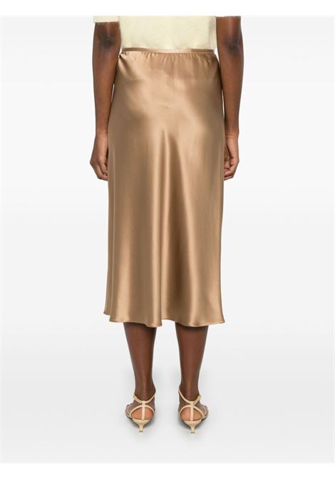 Gonna midi Carnet in raso di seta in blu Maxmara - donna MAXMARA | 2511101018600032
