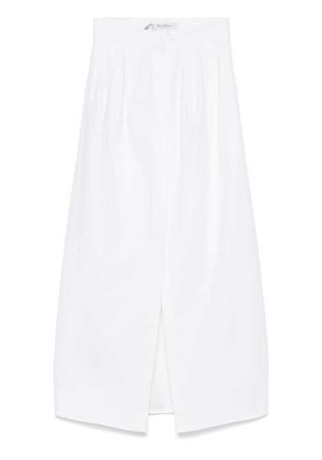 Gonna ampia in gabardina alcade in bianco Maxmara - donna MAXMARA | 2511101343600001
