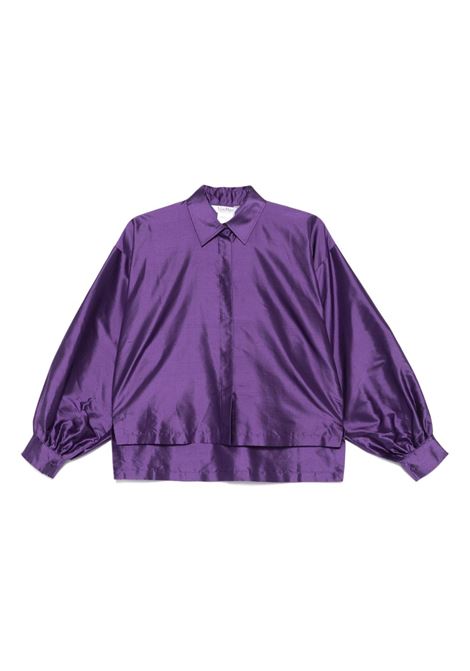 Camicia in seta scalato in viola Maxmara - donna MAXMARA | 2511111042600006