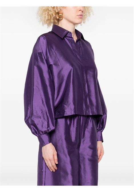 Camicia in seta scalato in viola Maxmara - donna MAXMARA | 2511111042600006