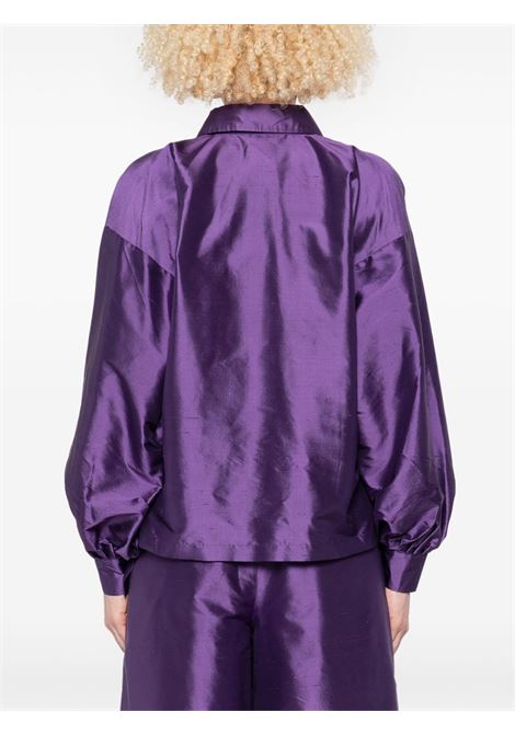 Camicia in seta scalato in viola Maxmara - donna MAXMARA | 2511111042600006