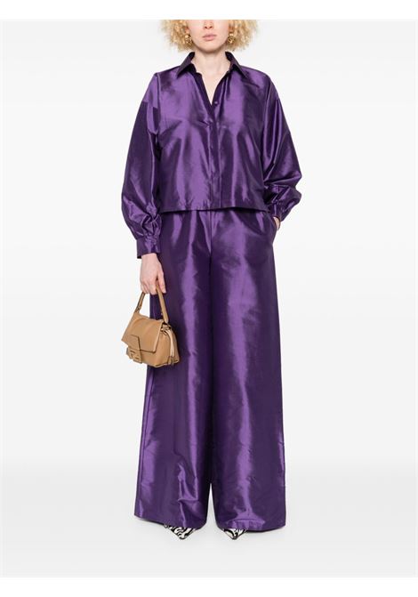 Camicia in seta scalato in viola Maxmara - donna MAXMARA | 2511111042600006