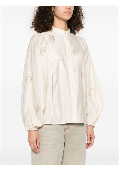 Ivory colodio embroidered shirt Maxmara - women MAXMARA | 2511111101600001