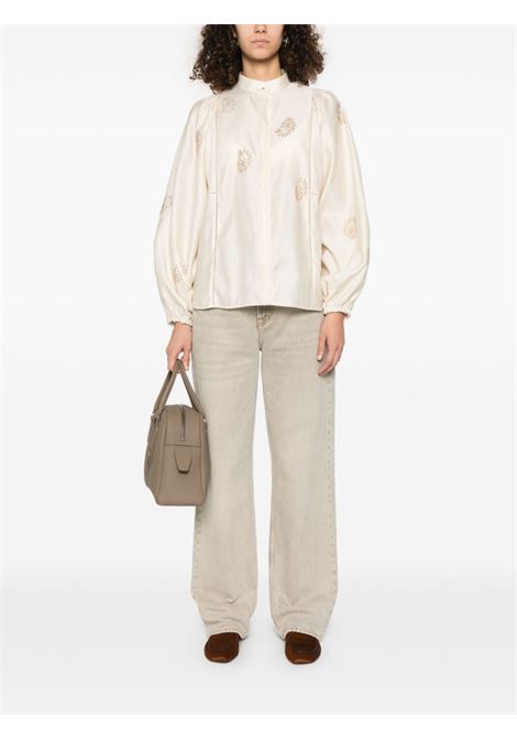 Ivory colodio embroidered shirt Maxmara - women MAXMARA | 2511111101600001