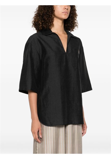 Camicia a maniche corte osiride in grigio Maxmara - donna MAXMARA | 2511191019600004