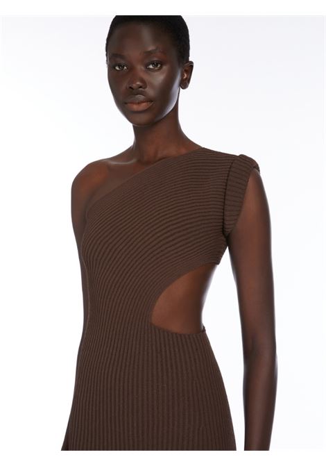 Abito in viscosa a coste arda in marrone Maxmara - donna MAXMARA | 2511321133600010