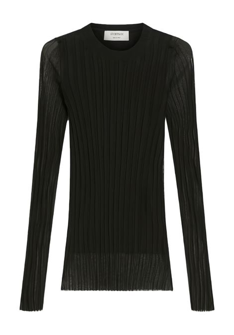 Top semi-trasparente acino in nero Maxmara - donna MAXMARA SPORTMAX | 2512381033600005